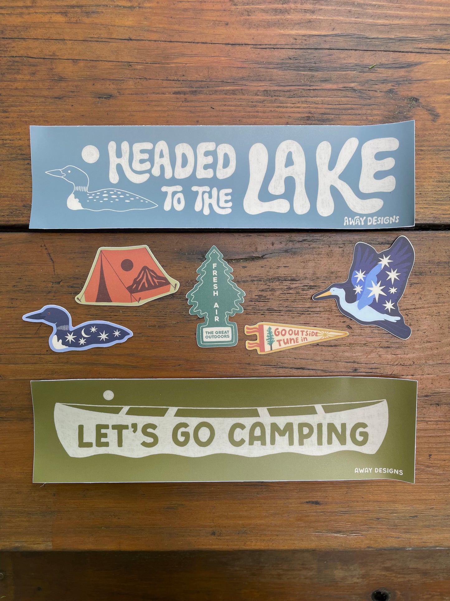 Camping Bumper Sticker