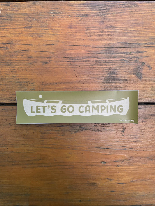 Camping Bumper Sticker