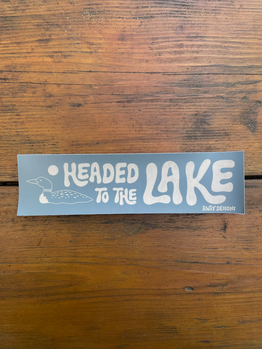 To The Lake Bumper Sticker