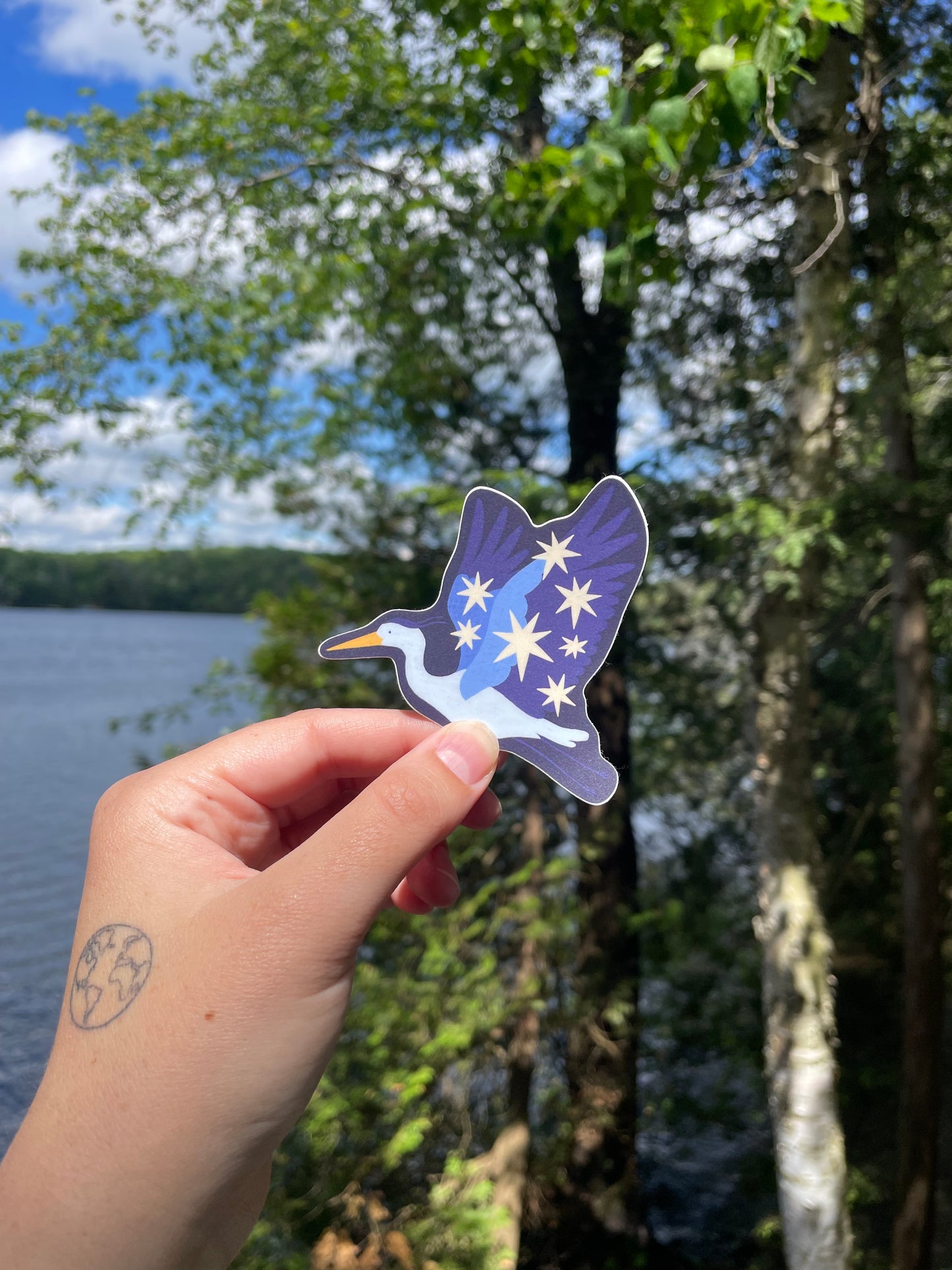 Blue Heron Sticker