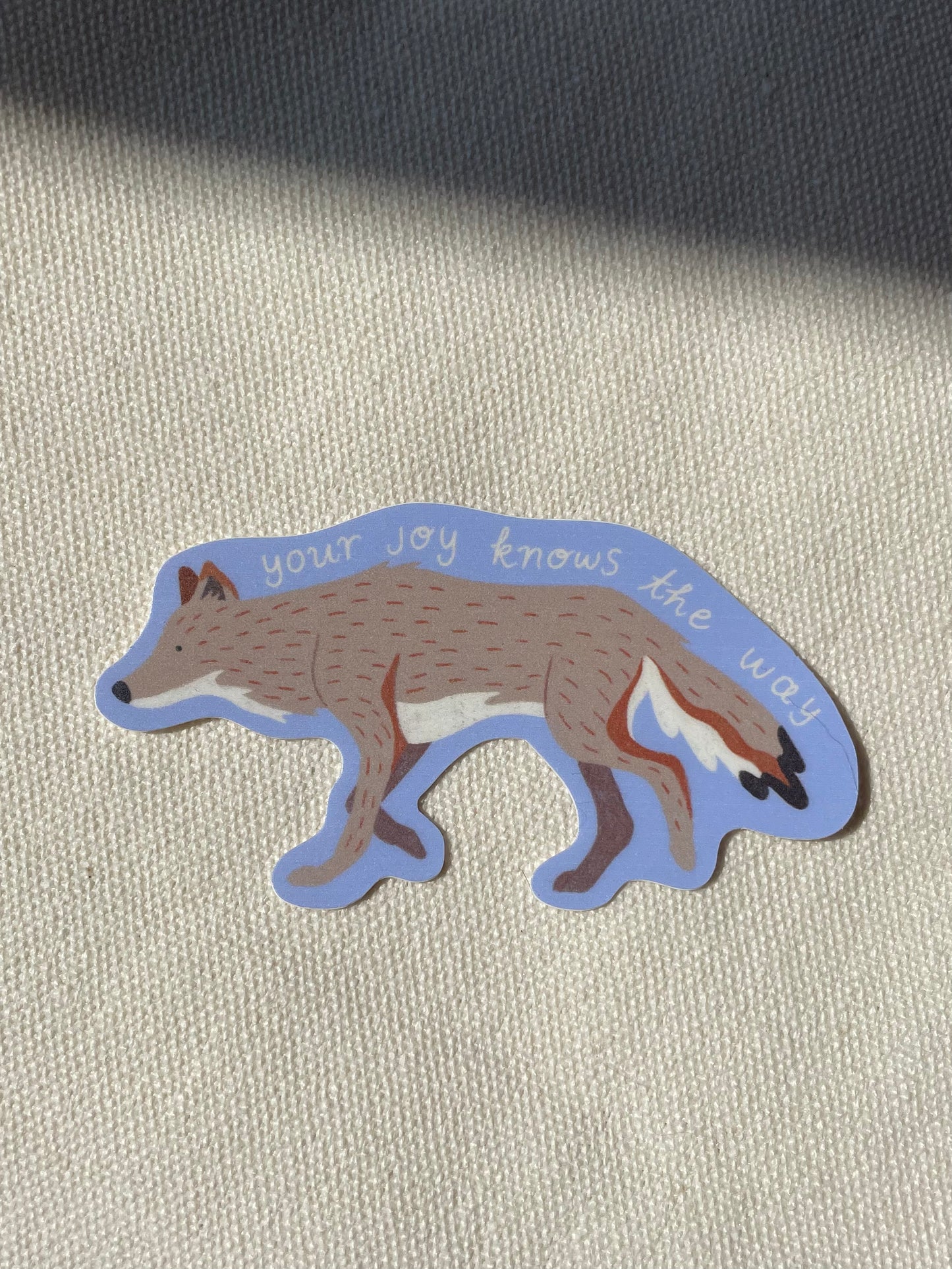 Joy Coyote Sticker