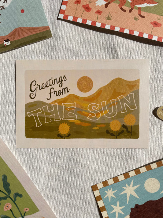 A Love Letter to the Sun Postcard