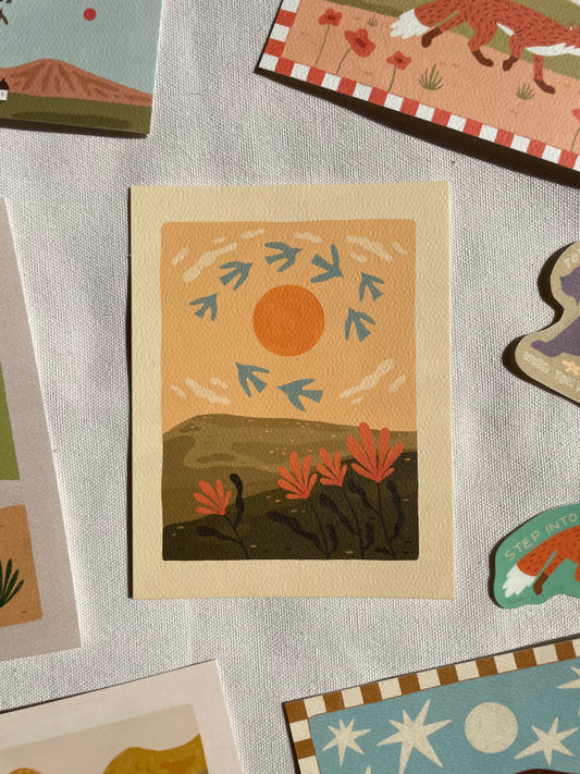 Dancing With The Sun Mini Print