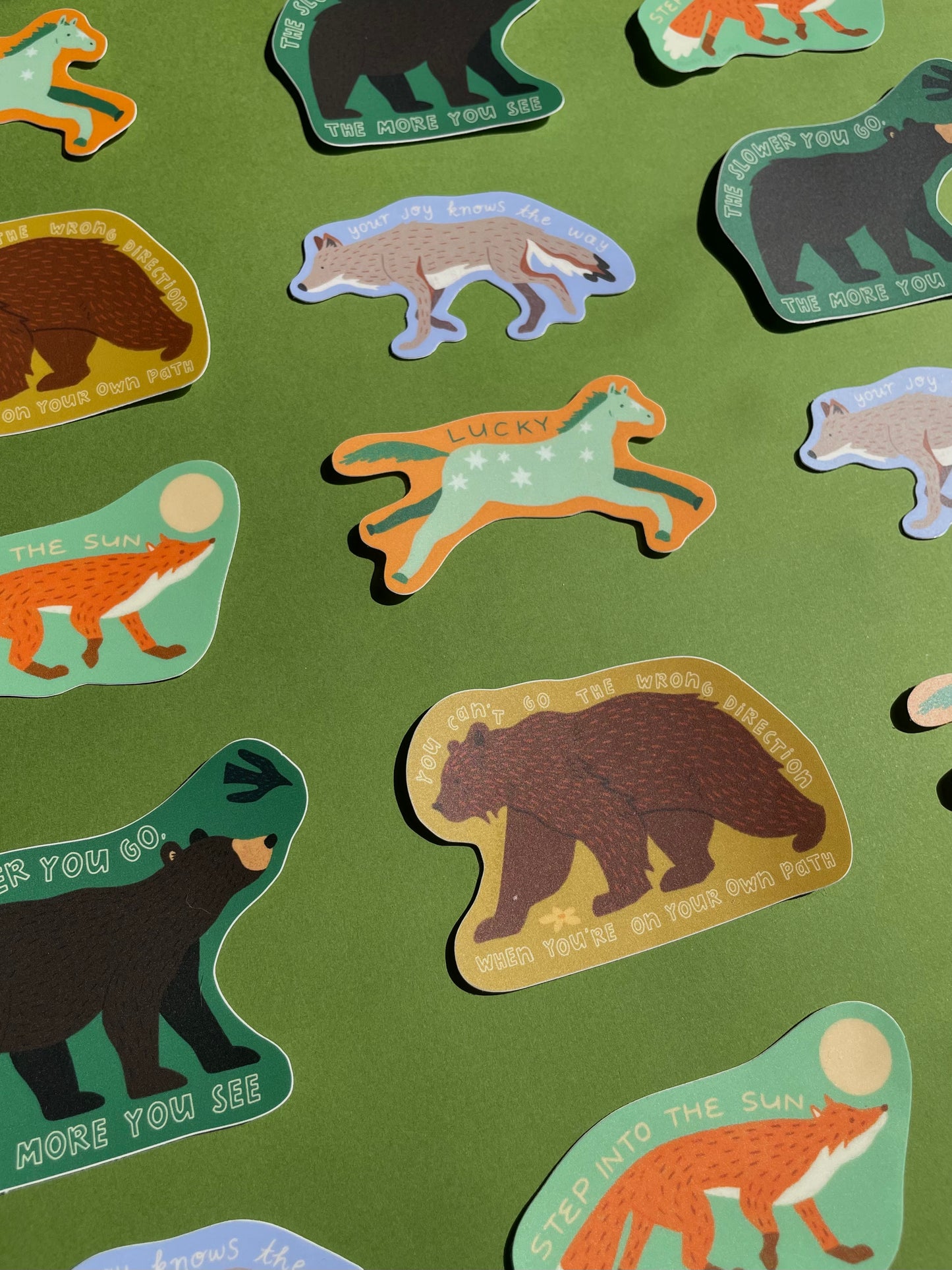 The Slower You Go Bear Sticker