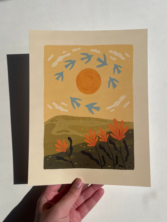 Dancing with the Sun Print