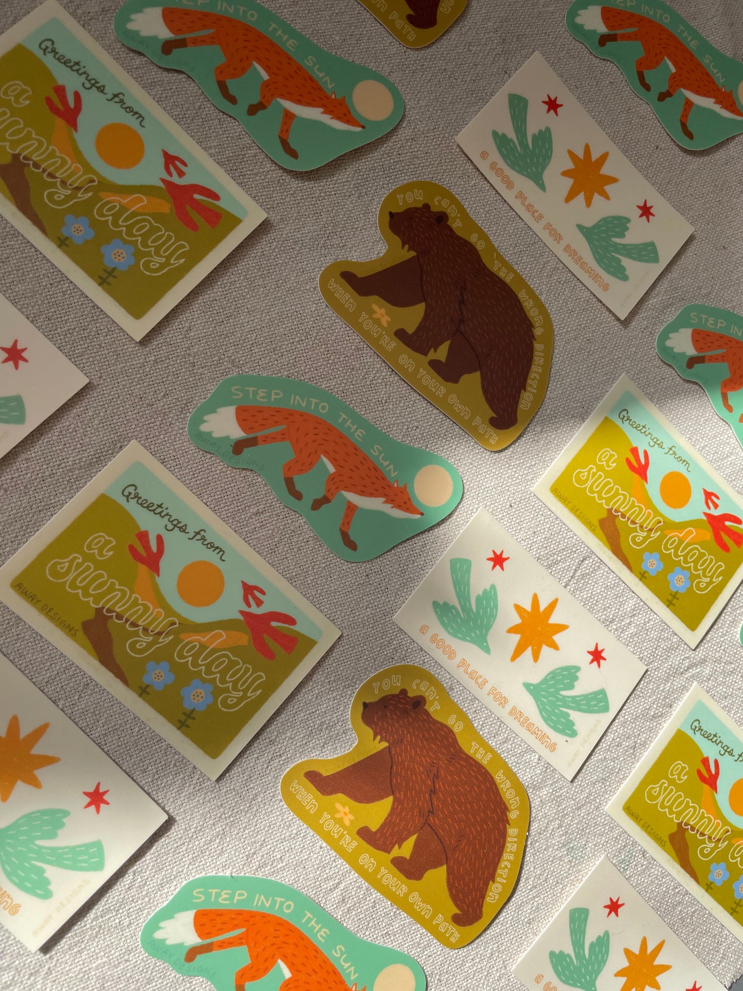 Sunny Day Postcard Sticker