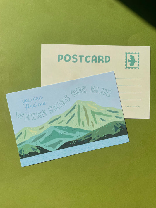 Blue Skies Postcard